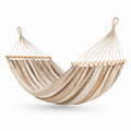 Amaca in Cotone con Barre di Legno Beige