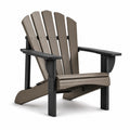 Sedia Adirondack in legno composito marrone e nero
